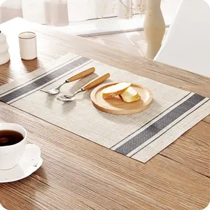 Alfombrilla de plástico para mesa de comedor, estera superior de PVC, antideslizante, resistente al calor, para decoración del hogar, restaurante