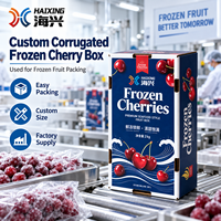 Boîte en carton ondulé personnalisée pour fruits surgelés (cerises, myrtilles) en gros