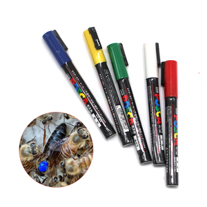 Stylo marqueur apiculteur reine et abeille, pièces, couleurs, rouge/jaune/bleu/vert/<span class=keywords><strong>blanc</strong></span>, PC3M - Product Image 6