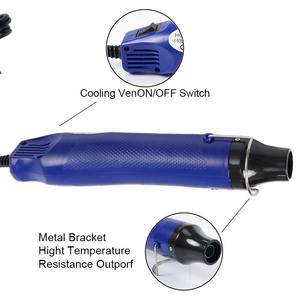 Pistola <span class=keywords><strong>de</strong></span> Aire Caliente JIETIAN Eléctrica <span class=keywords><strong>de</strong></span> 230V con Enchufe Azul para Reino Unido, <span class=keywords><strong>de</strong></span> Acero y Plástico, 300W, Garantía <span class=keywords><strong>de</strong></span> 3 Años, Herramienta <span class=keywords><strong>de</strong></span> Calentamiento Manual y Duradera para Bricolaje y Velas - Product Image 5