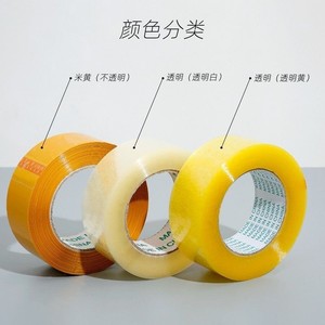Ruban adhésif transparent jaune 45 mm 25 microns film BOPP haute viscosité pour la fermeture de boîtes et la sécurisation des marchandises - Product Image 5