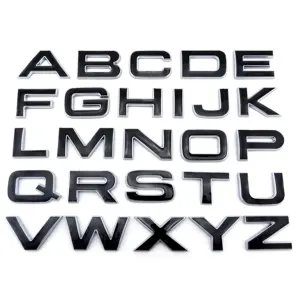 OEM hizmeti çin tedarikçisi araba kaput Sticker 3D krom harfler ve sayılar