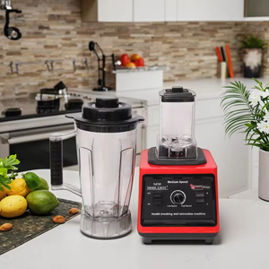 Licuadora Comercial Multifuncional de Alta Resistencia 2 en 1 con Motor 9525 de 8000W y Vaso de 4L, Color Plateado - Product Image 3