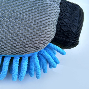 Gant de lavage de voiture en microfibre chenille, double face, 24,5*18 cm, pour l'entretien des véhicules - Product Image 1