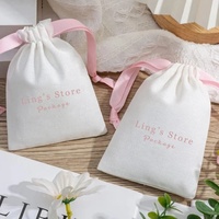 Sac en toile de jute personnalisé blanc pour bijoux, avec cordon de serrage, pour ranger les bagues, cadeau de mariage, anniversaire, sac organisateur, pochettes en toile