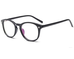 Cornice ottica per studenti rotonda con lenti a tinta unita in plastica occhiali da vista per PC - Product Image 4