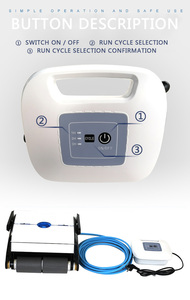 Robot Limpiador de Piscinas Water Crown de Acción Retardada, con Batería de Litio, Mango de Plástico, Recargable, de Alta Potencia - Product Image 5