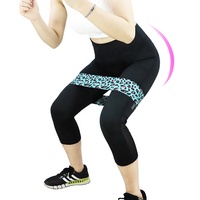 Bandes d'exercice antidérapantes colorées, bande de résistance, tissu élastique, hanche, boucle de butin, Yoga, équipement de Fitness