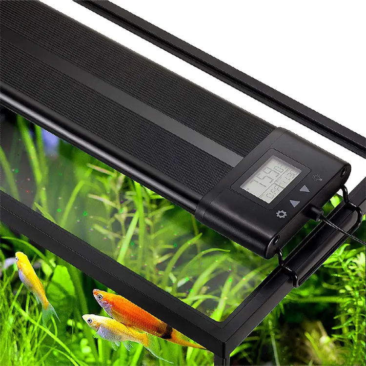 8 Colors Auto On Off Aquarium Light Full Spectrum Fish Tank Light for Water Plants Build in Timer Sunrise Sunset LED Lamp