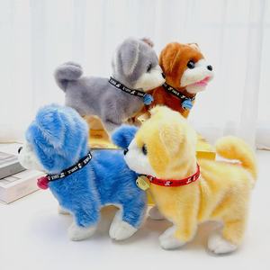 Grande Cane Giocattolo Elettrico in Peluche per Bambini, Simulazione Realistica con Luci, Movimento delle Zampe, Oscillazione della Coda, Lavabile in Rete - Product Image 2