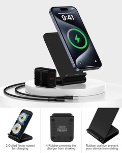 15 Wát không dây sạc đứng với Power <span class=keywords><strong>Adapter</strong></span> Tương thích với khác nhau Android và các thiết bị khác - Product Image 4