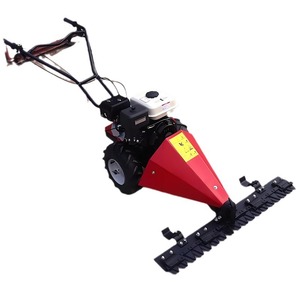 Tondeuse à gazon thermique à poussée manuelle, 4 temps, monocylindre, autopropulsée, à fléaux, qualité professionnelle pour le débroussaillage des terres agricoles - Product Image 5
