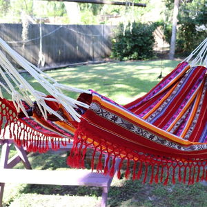 Traditional Ethnic <b>Hammock</b> Burgundy - Product Image 1