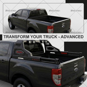 <span class=keywords><strong>Barre</strong></span> de protection robuste en acier avec feu stop <span class=keywords><strong>LED</strong></span> pour benne de pick-up, compatible <span class=keywords><strong>Hilux</strong></span> Revo Dmax Navara Ranger, universelle - Product Image 2