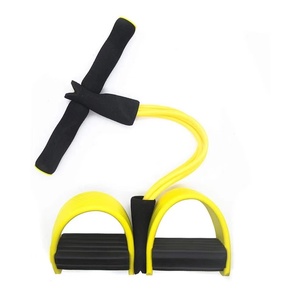Corda per trazioni elastica multifunzionale a 4 tubi pedale in lattice esercitatore yoga resistenza alle gambe sit Up band - Product Image 4