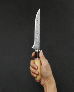 Handmade 6.4 inch Damascus thép nhà bếp boning dao với Lạc Đà xương xử lý Nghề Nghiệp FILET dao - Product Image 5