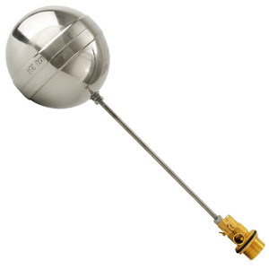 Hundred Battles Vanne à flotteur à bille en acier inoxydable 4 8 1 pouce pour cuiseur à riz, régulateur de niveau d'eau à commande manuelle - Product Image 1