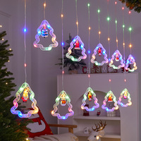 Guirlandes lumineuses en forme d'étoile à cinq branches pour Noël, décoration festive, guirlandes lumineuses étanches IP55, LED clignotantes à 8 modes, 3,5 m