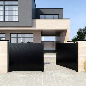 <span class=keywords><strong>Portail</strong></span> coulissant moderne en aluminium pour cour, allée et entrée extérieure, avec ouverture électrique - Product Image 2