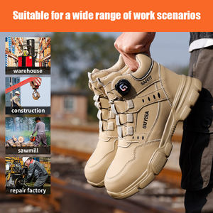 GUYISA Chaussures <span class=keywords><strong>de</strong></span> <span class=keywords><strong>sécurité</strong></span> à boutons intelligentes légères, résistantes à l'usure et confortables, anti-écrasement et anti-crevaison - Product Image 4