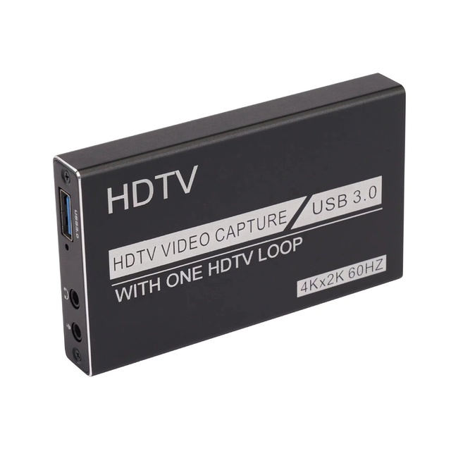 USB3.0 Video Capture Card for HD Game Live Streaming Recording Audio/Video Compatible with Windows Macos Android IOS Systems