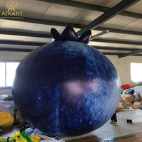 Ballon de mangue publicitaire géant gonflable personnalisé, ornement de fruits gonflable d'activité carrée extérieure