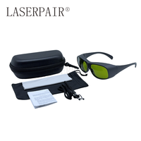 Lunettes de sécurité laser en polycarbonate Nd:YAG 1064 nm OD8+ certifiées CE, transmission de 27 %, indice LB 900-1100 nm pour laser à fibre