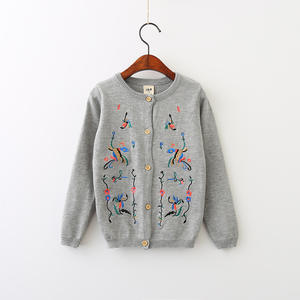 Suéter de Invierno de Último Diseño para Niños, Suéter Cárdigan Bordado a Mano de Manga Larga, Ropa al por Mayor - Product Image 5