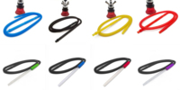 Tuyau de narguilé pour shisha narguilé portable en plastique à usage unique prix bon marché tuyau de narguilé pour shisha en verre jetable avec logo couleur personnalisée