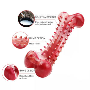 Jouets pour chiens à mâcher en caoutchouc dur naturel OEM personnalisés pour mâcheurs agressifs - Product Image 2