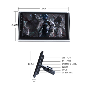 9 дюймов портативный IPS сенсорный экран автомобильный подголовник монитор Carplay Android Auto BT функциональность <span class=keywords><strong>DVD</strong></span> плеер заднего сиденья - Product Image 5