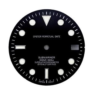 อุปกรณ์เสริมนาฬิกาหน้าปัดสแตนเลสสตีล NH35 รุ่นใหม่ หน้าปัดเรืองแสงสีเขียวขนาด 28.5 มม. กันน้ำ ไม่มีฟังก์ชั่นปรับวันที่ - Product Image 4