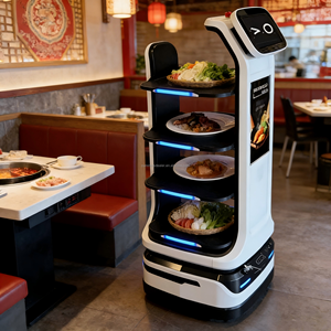 <span class=keywords><strong>Robot</strong></span> de livraison commercial pour hôtels et restaurants, chariot de recyclage de vaisselle, <span class=keywords><strong>robot</strong></span> alimentaire pour des opérations de restauration efficaces - Product Image 3