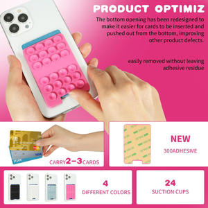 Support Téléphone Personnalisé à <span class=keywords><strong>Ventouse</strong></span> en Silicone, Fixation Adhésive Mains Libres, Adhérence Forte pour Selfies et Vidéos Durable - Product Image 2