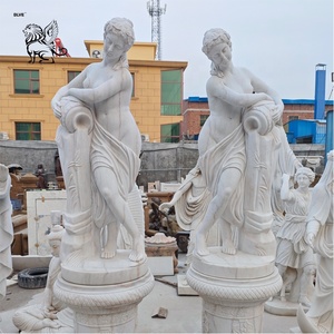 Statue de femme grecque en pierre naturelle sculptée à <span class=keywords><strong>la</strong></span> main, décoration de jardin extérieur BLVE, sculpture de <span class=keywords><strong>dame</strong></span> en marbre - Product Image 1