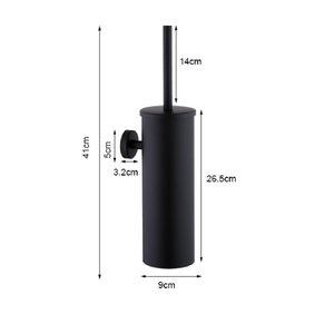 304 acciai inossidabili 4 pezzi Set da bagno scopino da bagno con supporto per WC con coperchio di ricambio doppio rotolo porta asciugamani - Product Image 4