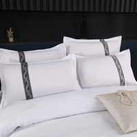 Parures de lit de luxe de qualité commerciale, simples et solides, 100% polyester, tissage haute densité 300TC, anti-plis, personnalisables