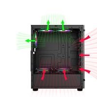 Boîtier pour ordinateur gamer, tour de pc en forme de néon, OEM, tour de pc avec animation ATX