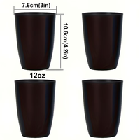 Gobelets incassables en PP, réutilisables, adaptés aux fêtes, mariages, cocktails, bars de plage, Noël, Halloween