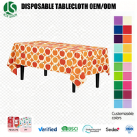 Nappe rectangulaire moderne en PEVA jetable, écologique, infroissable, personnalisable, motif pomme d'automne, anti-taches, en plastique