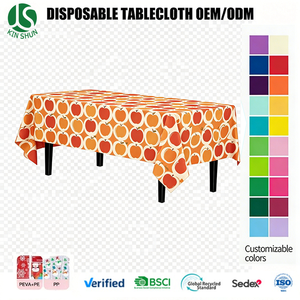 Nappe jetable en PEVA rectangulaire, motif pomme d'automne, résistante à l'huile, en plastique, pour la décoration <span class=keywords><strong>de</strong></span> table <span class=keywords><strong>de</strong></span> buffet <span class=keywords><strong>de</strong></span> Thanksgiving - Product Image 1