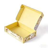 Boîtes auto-érectables personnalisées OEM en carton ondulé, écologiques, recyclables, avec revêtement UV, pelliculage mat et gaufrage, pour emballage cadeau photo