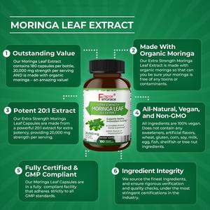 Offre Spéciale : Extrait de Moringa – Soutient la Protection du Système Cardiovasculaire pour Hommes et Femmes – Capsules de Moringa - Product Image 3