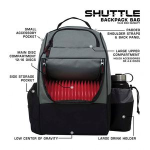Free Sample Custom Large Ripstop Disc Sports <b>Backpack</b> Shuttle Organizer Waterproof <b>Heavy</b> <b>Duty</b> Disc Golf <b>Backpack</b> Bag - Product Image 5