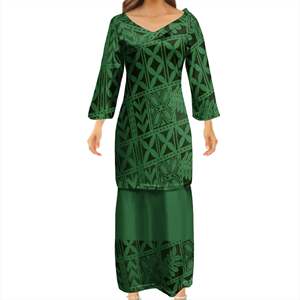 slim fit dress slacks Church Flow Runched Dress-Green – AnnieLuv main image 1