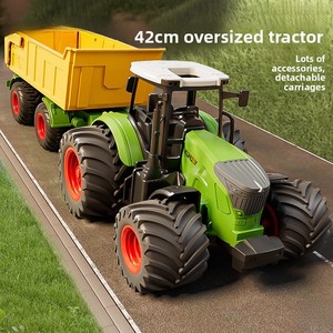 Modèle de tracteur réaliste en alliage pour garçons, échelle 1:1500, commande manuelle - Product Image 3
