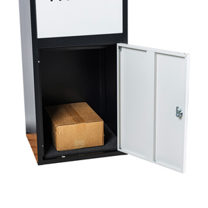 Boîte <span class=keywords><strong>aux</strong></span> <span class=keywords><strong>lettres</strong></span> intelligente antivol pour extérieur avec revêtement en poudre, boîte de livraison de colis en métal à poser au sol pour la maison - Product Image 4