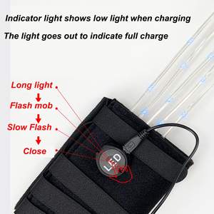 Luces LED Recargables USB para Cola de Caballo, Arnés para Caballo, Luces Traseras para Deportes Ecuestres al Aire Libre - Product Image 3