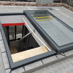 Gaoming Aluminum Alloy Skylight Tops Skylight Garden House Skylight Glass Motorised