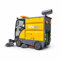 Balayeuse routière autoportée entièrement fermée Zoyon ZY-X7, télescopique 1500-2450 mm, double ventilateur, conception de bac arrière